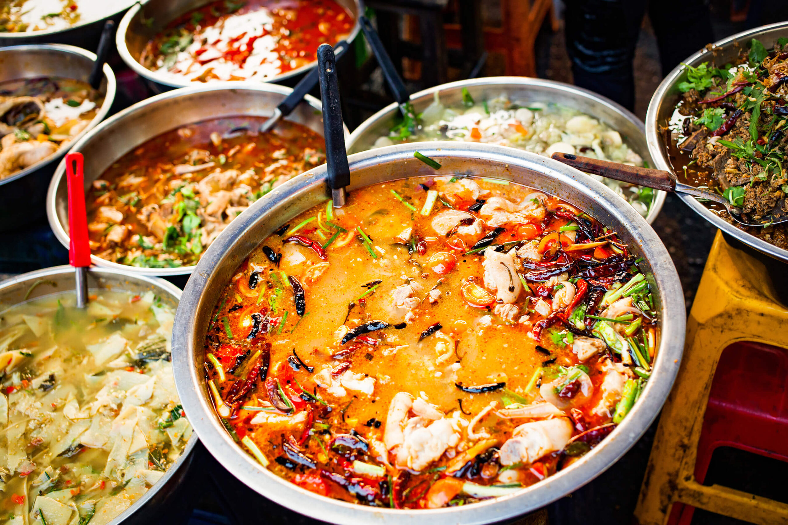 delicious fresh street food in Thailand