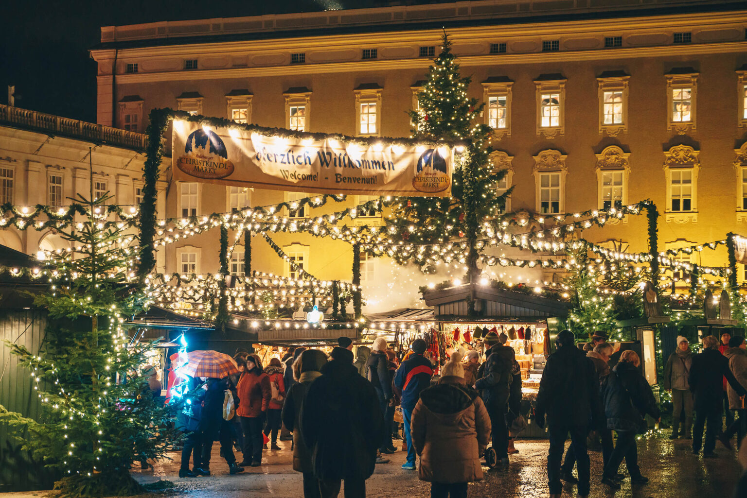 Christmas Market at night