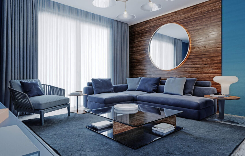 Contemporary Interior Studio Living Room
