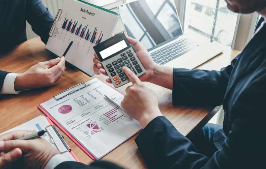 group of business people meeting together