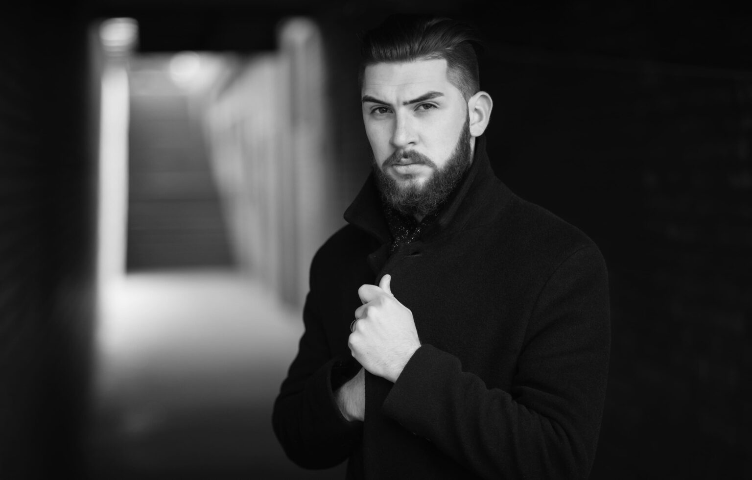 portrait of a man with beard